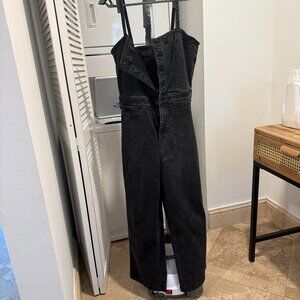 PAIGE Leenah Wide-leg Rayon-blend Denim Jumpsuit - Size 6